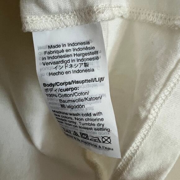 Madewell Flutter Sleeve Top in White Size S - Picture 10 of 10